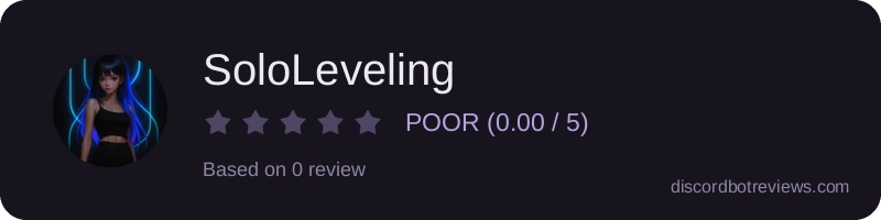 Rating widget preview for SoloLeveling