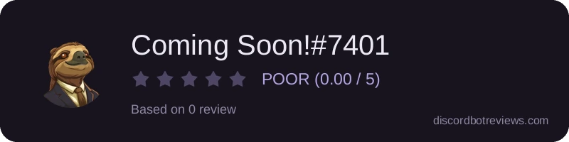 Rating widget preview for Coming Soon!#7401