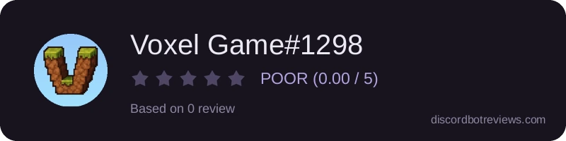 Rating widget preview for Voxel Game#1298