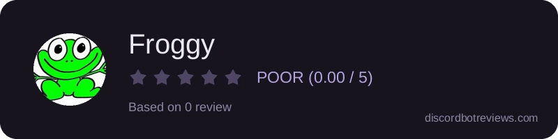 Rating widget preview for Froggy