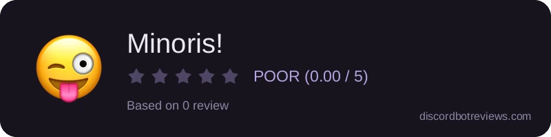 Rating widget preview for Minoris!