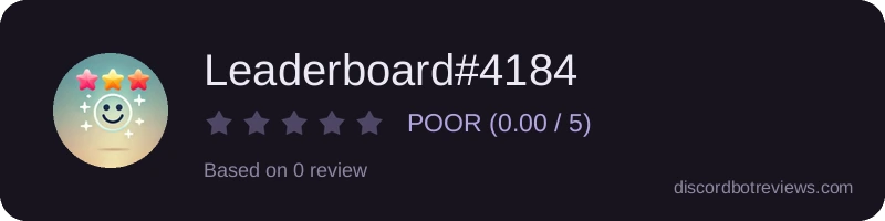 Rating widget preview for Leaderboard#4184