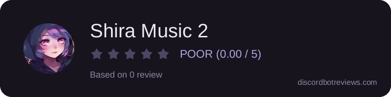 Rating widget preview for Shira Music 2
