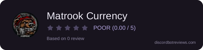 Rating widget preview for Matrook Currency