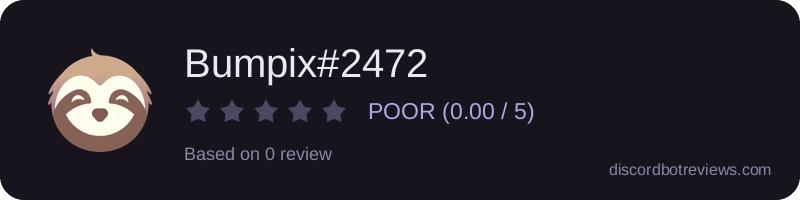 Rating widget preview for Bumpix#2472