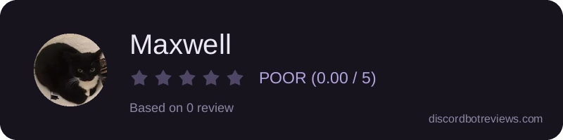 Rating widget preview for Maxwell