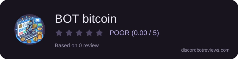 Rating widget preview for BOT bitcoin