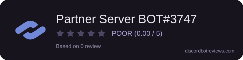 Rating widget preview for Partner Server BOT#3747