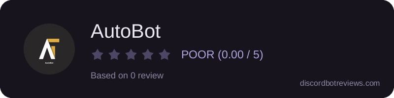 Rating widget preview for AutoBot