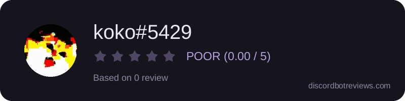 Rating widget preview for koko#5429