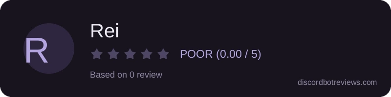 Rating widget preview for Rei