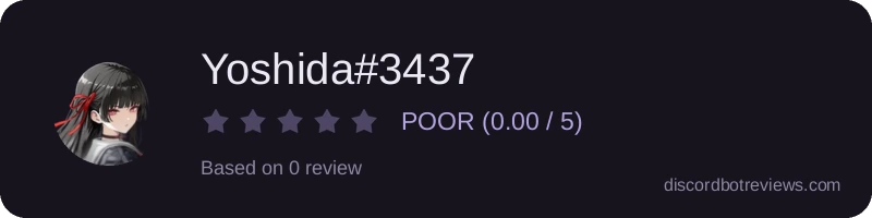 Rating widget preview for Yoshida#3437