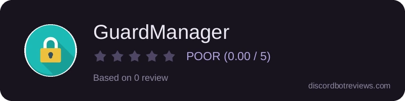 Rating widget preview for GuardManager
