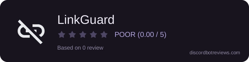 Rating widget preview for LinkGuard