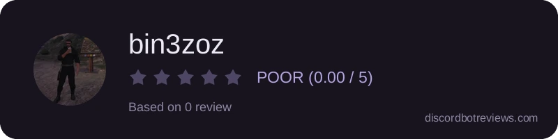 Rating widget preview for bin3zoz