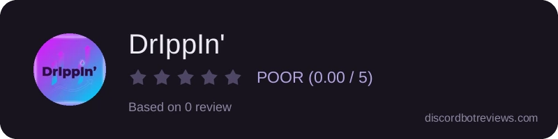 Rating widget preview for DrIppIn'
