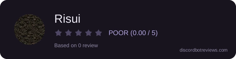 Rating widget preview for Risui