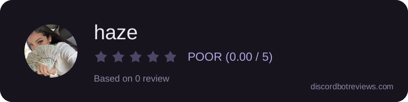 Rating banner for haze