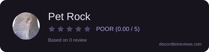 Rating banner for Pet Rock