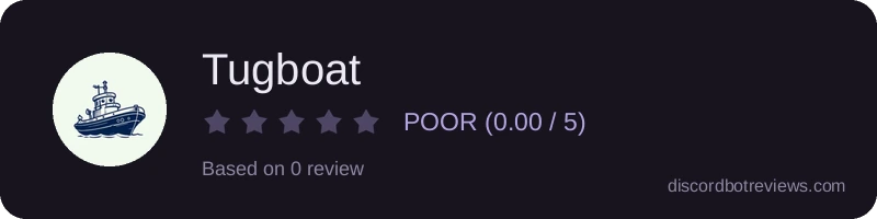 Rating widget preview for Tugboat