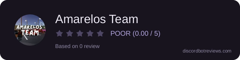 Rating widget preview for Amarelos Team