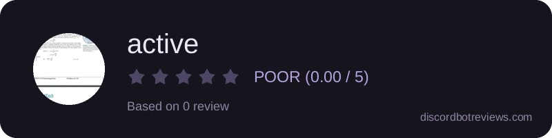 Rating widget preview for active