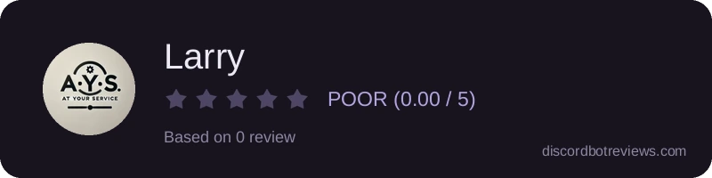Rating widget preview for Larry