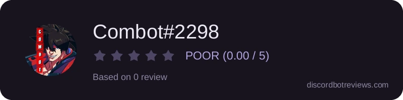 Rating widget preview for Combot#2298