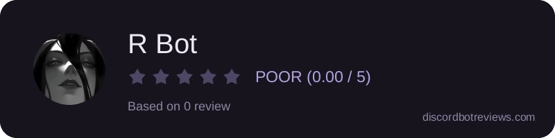 Rating widget preview for R Bot