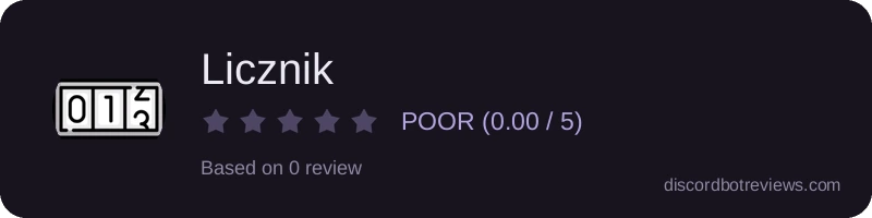 Rating widget preview for Licznik