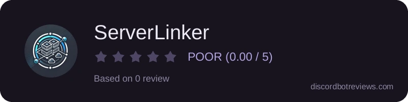 Rating widget preview for ServerLinker