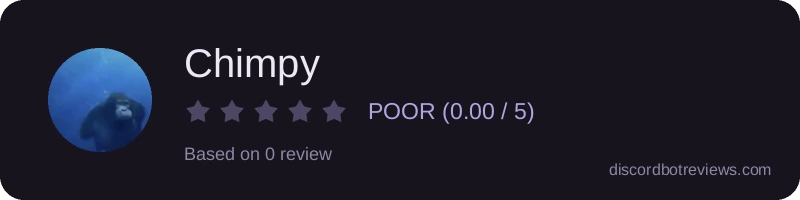 Rating widget preview for Chimpy