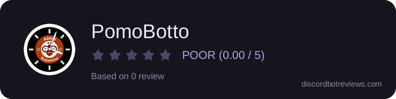 Rating widget preview for PomoBotto