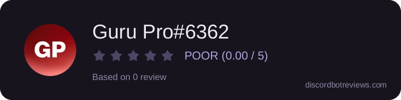 Rating widget preview for Guru Pro#6362