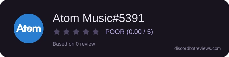 Rating widget preview for Atom Music#5391