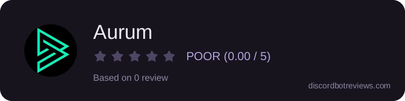 Rating widget preview for Aurum