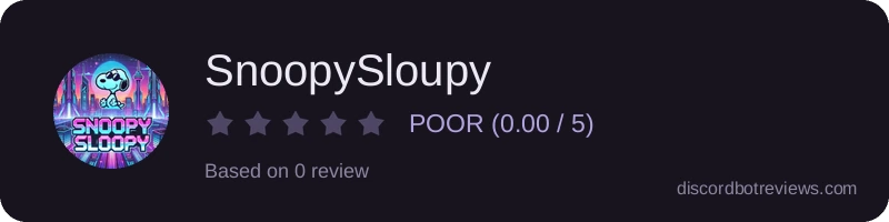 Rating widget preview for SnoopySloupy