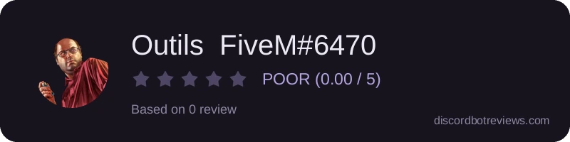 Rating banner for Outils  FiveM#6470