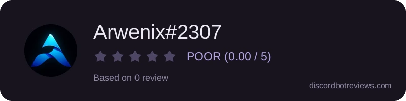 Rating widget preview for Arwenix#2307