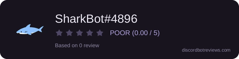 Rating widget preview for SharkBot#4896