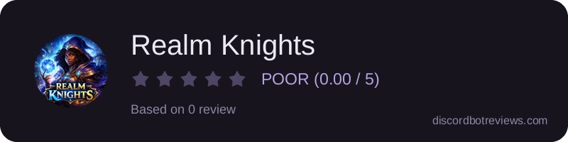Rating widget preview for Realm Knights