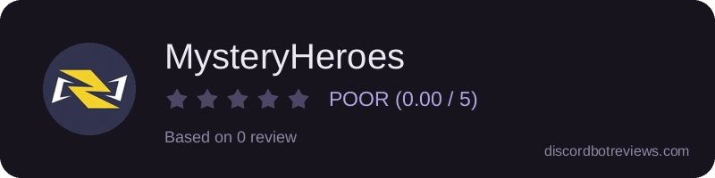 Rating widget preview for MysteryHeroes