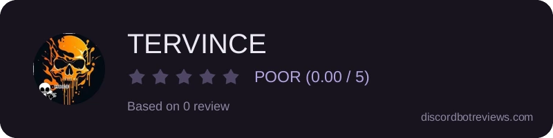 Rating widget preview for TERVINCE