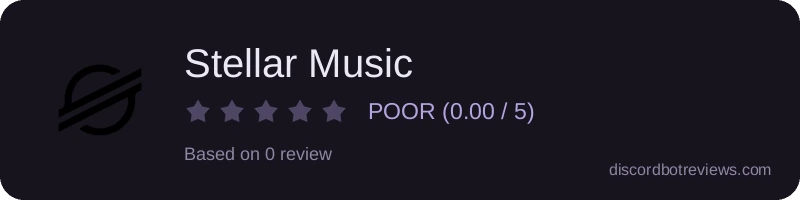 Rating widget preview for Stellar Music
