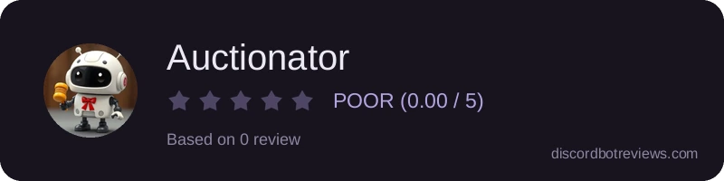 Rating widget preview for Auctionator