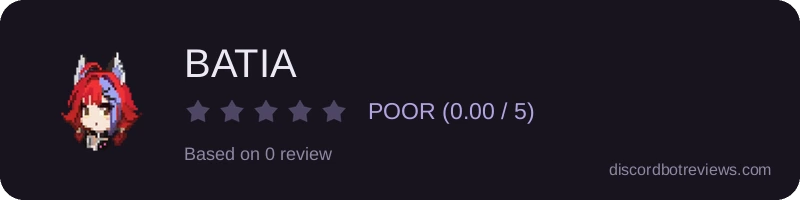 Rating widget preview for BATIA