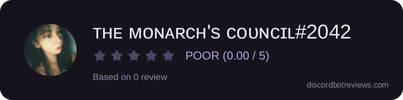 Rating widget preview for ᴛʜᴇ ᴍᴏɴᴀʀᴄʜ's ᴄᴏᴜɴᴄɪʟ#2042