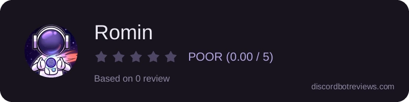 Rating widget preview for Romin
