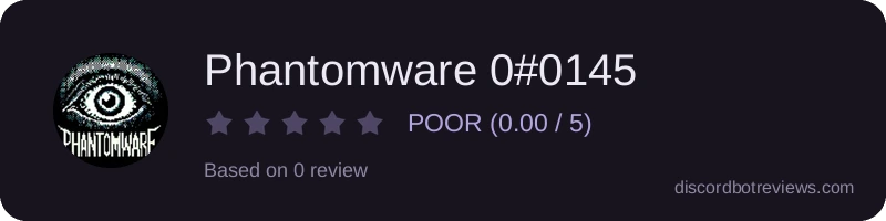 Rating widget preview for Phantomware 0#0145