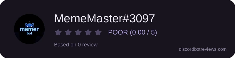 Rating widget preview for MemeMaster#3097